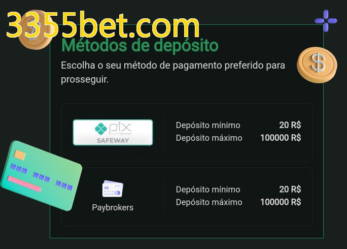 O cassino 3355bet.combet oferece uma grande variedade de métodos de pagamento