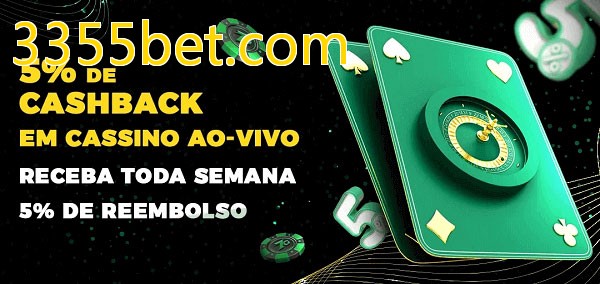 Promoções do cassino ao Vivo 3355bet.com